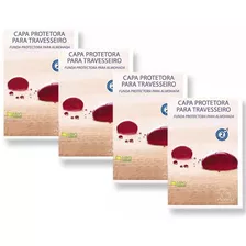 Kit 04 Capas Protetora Travesseiro Plooma Impermeável Zíper