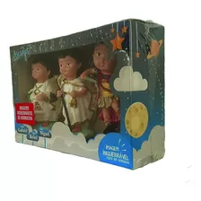 Imagem Infantil Três Arcanjos Bebê (16cm) De Borracha