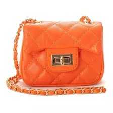 Bolsa Feminina Pequena Mini Bag Alça Corrente Transversal