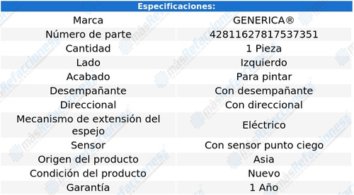 Espejo Tacoma 2016-2017-2018-2019-2020-2021 Piloto Premium Foto 2