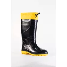 Bota Pvc Aqua Innpro Cano Longo Polaina Membrana Fina Preta