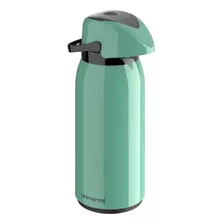 Garrafa Térmica Unitermi De Vidro 1l Verde-tiffany