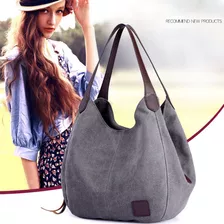 Bolso De Lona De Las Mujeres Bolso De Hombro Multi-bolsa Bol