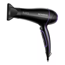 Secador De Pelo Mondial Scn-01 Black Purple 2000 Watts Color Negro