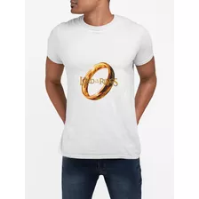 Polera The Lord Of The Rings Estampada Algodon Serie Anillo