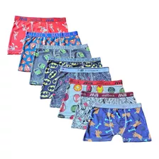 Kit 10 Cuecas Box Boxer Infantil Mallbeck De Microfibra.