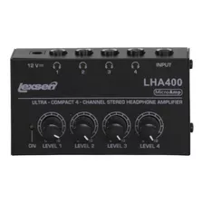 Amplificador De Fones Lexsen Lha400 Power Play 4 Canais P10 110v/220v
