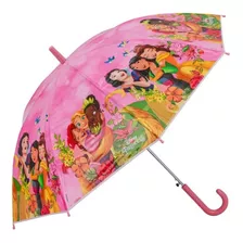 Guarda Chuva Infantil Princesas Rosa Sombrinha Disney Brizi