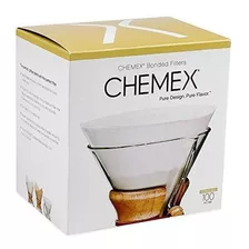 Filtro De Café Circular Pré Dobrado Chemex Com 100 Unidades