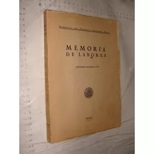 Libro Memoria De Labores , Año 1953 , Secretaria Del Trabajo
