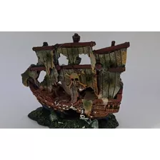 Adorno Galeon Naufragio Pirata 20 Cm Acuario Decoracion