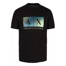 Camiseta Armani Exchange Logo Multicolor Ax