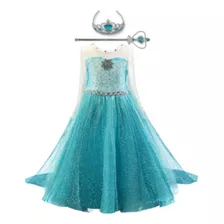 Disfraz Vestido Princesa Elsa Frozen 
