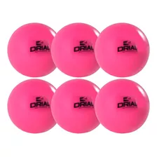 Bocha De Hockey Drial - Pack X 6 Bochas Profesionales Color Fucsia