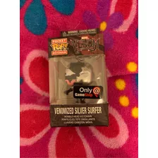 Keychain Funko Pop Silver Surfer Venomized Metallic