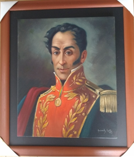 Cuadro Al Oleo Sobre Lienzo. Simón Bolivar