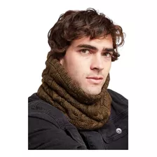 Bandana Fleece Hombre Wild Lama Neckwarmer Viluco Café