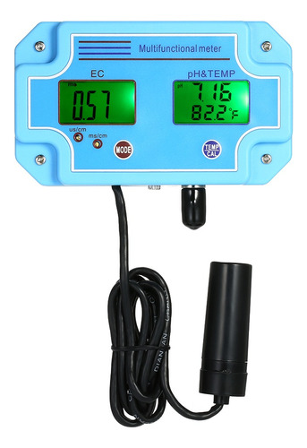 Detector De Agua Profesional 3 En 1 Ph/ec/temp Medidor