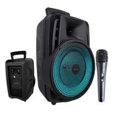 Caixa De Som Com Microfone Eco 1000w Pmpo Bluetooth Usb Mp3