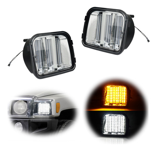 Foto de Luz De Seal Led Drl De Dos Colores Para Hummer H3 H3t