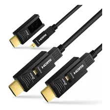 Dtech Cable Hdmi De Fibra Óptica 50 Pies Hd 4k 60hz 4...