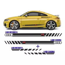 Acessorios Audi Tt Faixas Lateral Adesivos Kit 