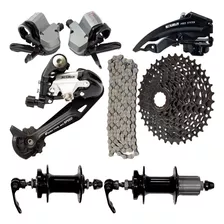 Kit Sunrun 27v Passadores +cassete +cambios 9v Correte 6pcs