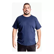 Camiseta Masculina Plus Size Em 100% Algodão