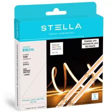 Fita Led Profissional All Light 24v 8w 4000k Stella 20820/40 Cor Da Luz 4000k Branco Neutro