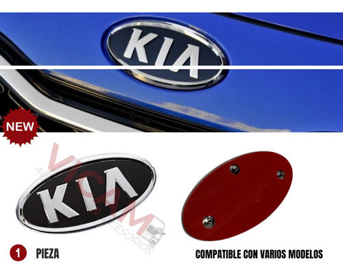 Emblema Kia Autoadherible 13 X 6.5 Cm Foto 2