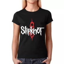 Camiseta Feminina Bandas Rock - Slipknot - 100% Algodão