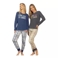 Pijama Mujer Invierno Jersey Lencatex 23362