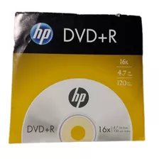 10 Dvd+ R Hp Logotipo 4.7gb No Envelope