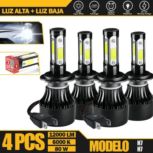 Kit Faros Led H7 40000lm For Hyundai Alta/baja Canbus Hyundai i10