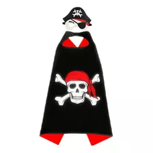 Disfraz Pirata Niño Capa + Máscara Fiestas Y Halloween