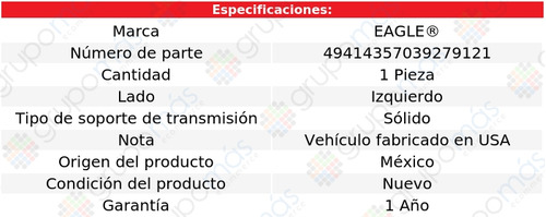 Soporte Trans Izq Eagle Chevrolet Aveo5 L4 1.6l 07 A 11 Foto 2