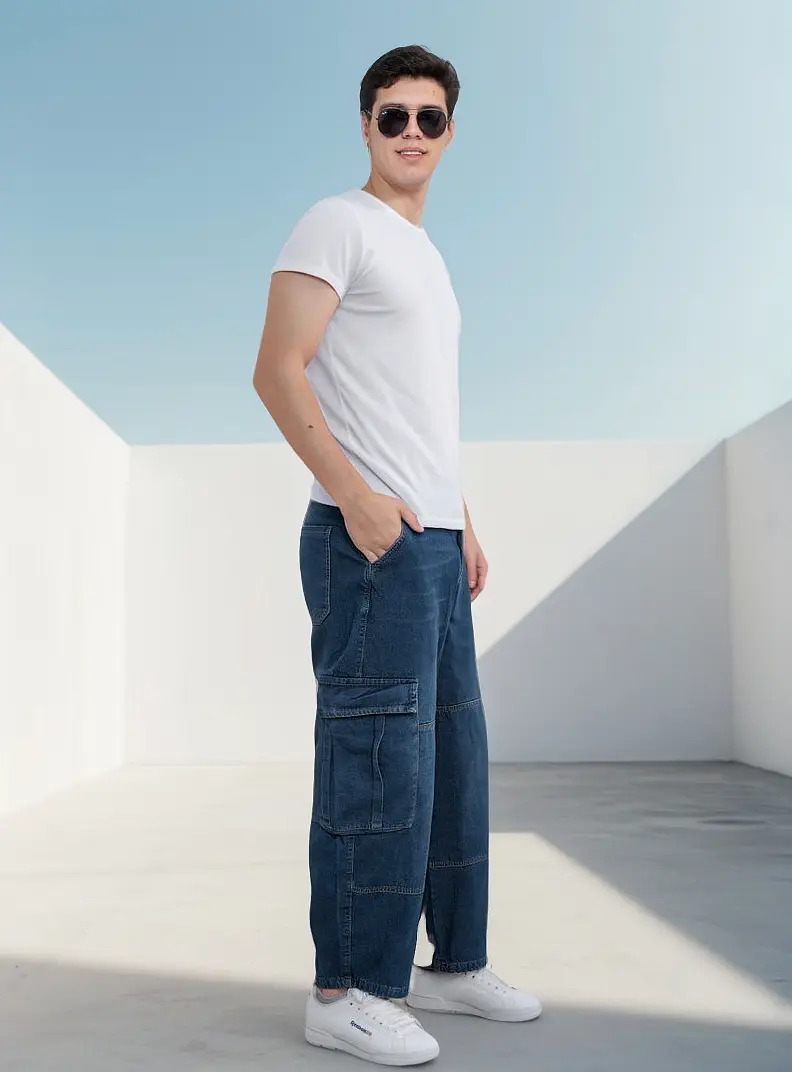 Pantalon Baggy Cargo Hombre Rigido Rfs