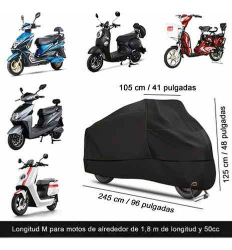 Funda Para Moto Impermeable Cubierta Para Moto Lona Moto Foto 6