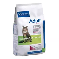 Alimento Virbac Veterinary Hpm Neutered & Entire Para Gato Adulto Sabor Salmón En Bolsa De 7kg