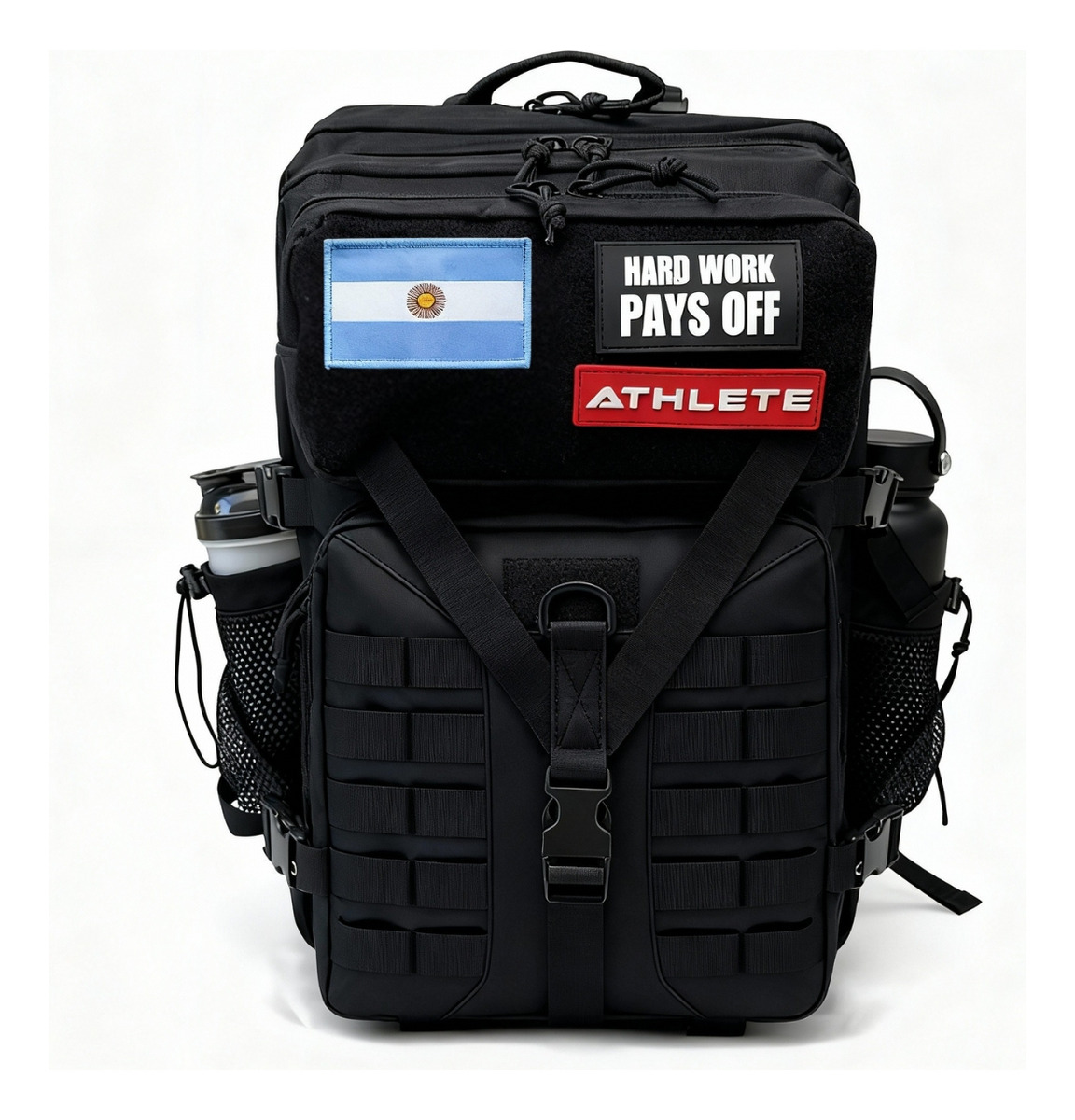 Mochila Camping Tactica Militar Viaje Mochilero Trekking Negro Hydra