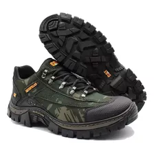 Bota Caterpillar Tenis Leve Coturno Couro Legitimo Promoção