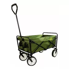 Carrinho Dobrável Roller Camping Suporta 80kg Guepardo Cor Verde