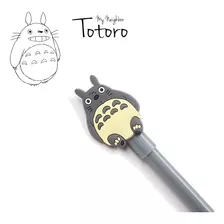 Caneta Gel Meu Amigo Totoro Studio Ghibli Hayao Miyazaki Cor Da Tinta Preto Cor Do Exterior Cinza