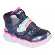 Botín Skechers Heart Lights Niñas (luces) 302669l-nvpk