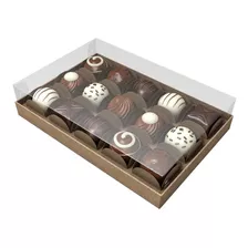 10 X Caixa Brigadeiro P/ 15 Doces Gourmet / Doces / Bombons