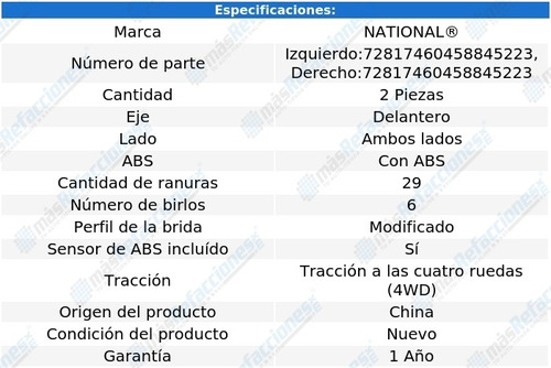 Par De Mazas Delanteras Equator De 2009 A 2012 National Foto 6