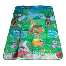 Tapete De Atividades Bebe Zoologico 1,80x1,20 Colchoado