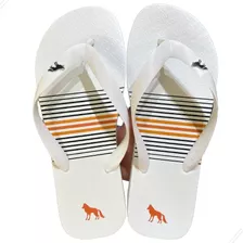 Chinelo Masculino Acostamento Branco Liso Coleçao De Verao