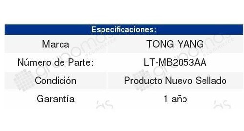 Deposito Tanque Limpiaparabrisas Mitsubishi Lancer 2008 2009 Foto 2