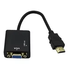 Adaptador Hdmi A Vga Con Cable De Audio 3.5mm